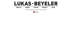 Desktop Screenshot of lukasbeyeler.com