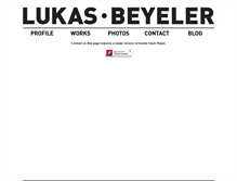 Tablet Screenshot of lukasbeyeler.com